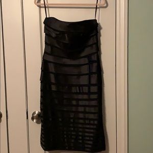 White House Black Market Strapless Black Dress